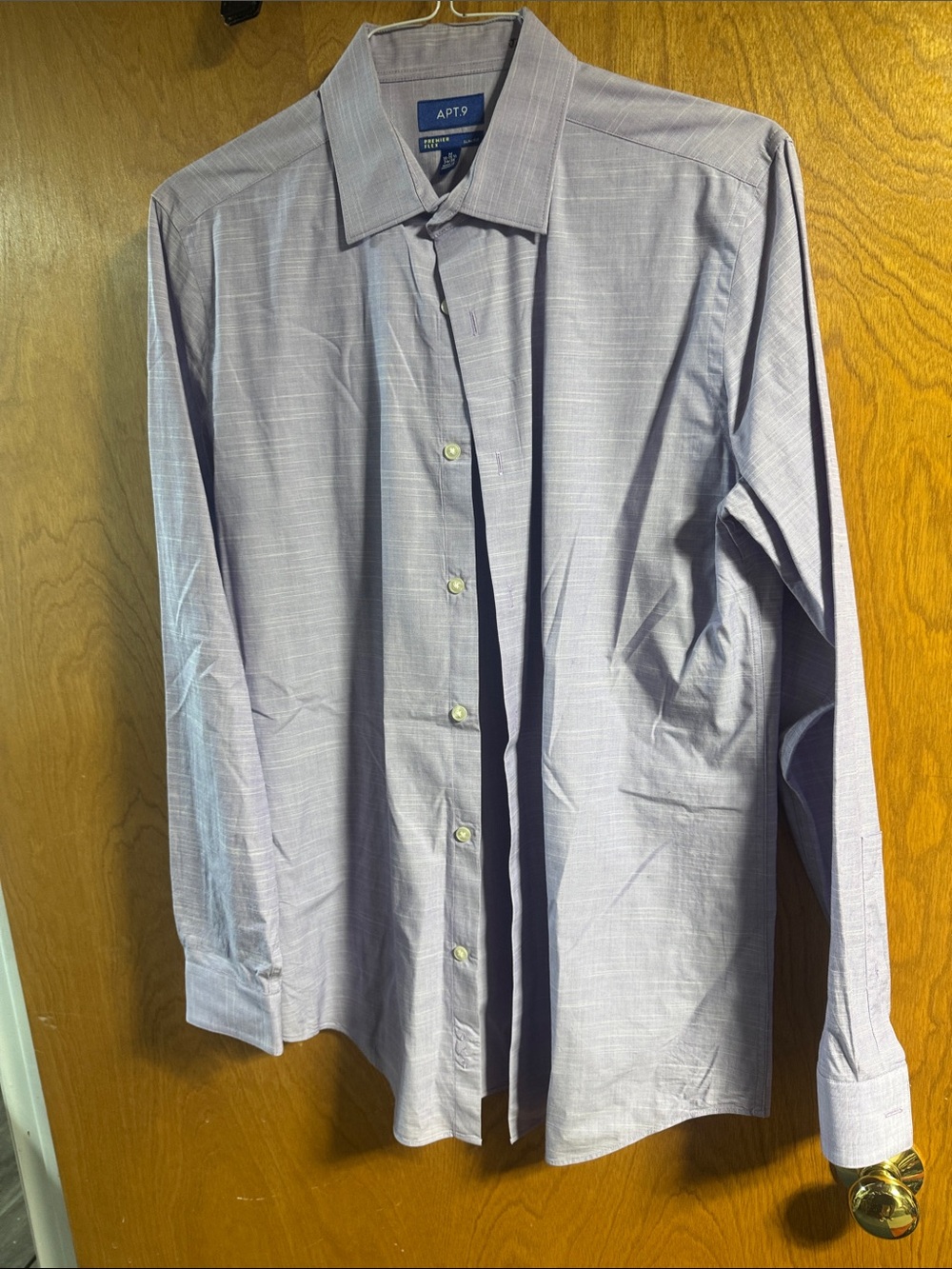 Apt. 9 Men’s Long Sleeve Dress Shirt - Light Purple